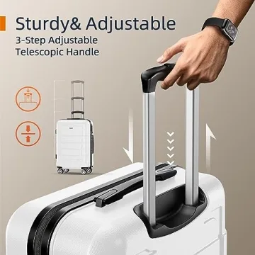 SHOWKOO Durable Expandable Luggage Set Perfect for Travelers