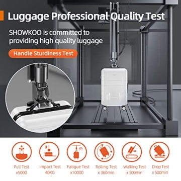 SHOWKOO Durable Expandable Luggage Set Perfect for Travelers