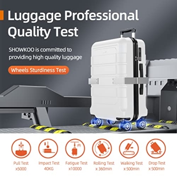 SHOWKOO Durable Expandable Luggage Set Perfect for Travelers