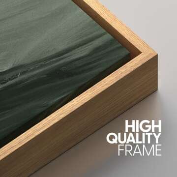 SIGNWIN Framed Canvas Print Wall Art Set Rolling Green Mountain Hill Environment Nature Wilderness Photography Modern Art Chic Landscape for Living Room, Bedroom, Office - 24"x36"x3 Natural