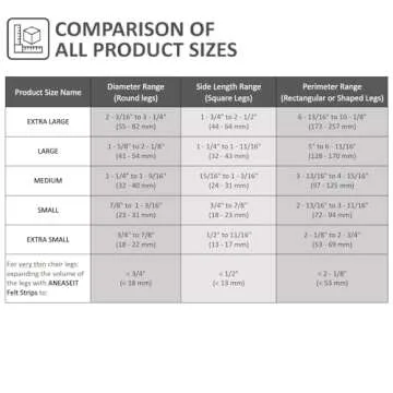 Aneaseit Chair Leg Floor Protectors for Hardwood Floors