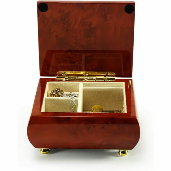 Wooden Music Jewelry Box - Plays Many Songs