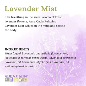 Aura Cacia Lavender Aromatherapy Mist for Relaxation