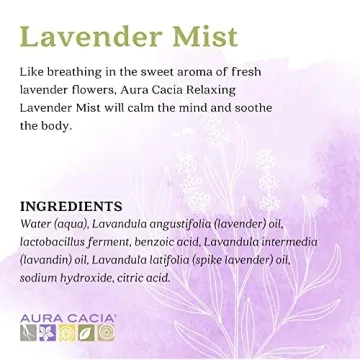 Aura Cacia Lavender Aromatherapy Mist for Relaxation