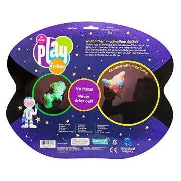Educational Insights Playfoam Glow in the Dark 8-Pack, Fidget & Sensory Toy, Gift for Boys & Girls, Ages 3+