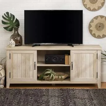 Walker Edison Buren Classic TV Stand for 65 Inch TVs