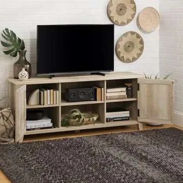 Walker Edison Buren Classic TV Stand for 65 Inch TVs