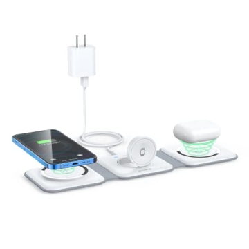 RTOPS 3-in-1 Magnetic Wireless Charger iPhone iWatch AirPods