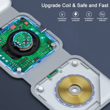 RTOPS 3-in-1 Magnetic Wireless Charger iPhone iWatch AirPods