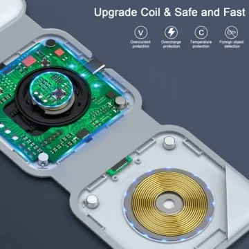 RTOPS 3-in-1 Magnetic Wireless Charger iPhone iWatch AirPods