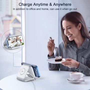 RTOPS 3-in-1 Magnetic Wireless Charger iPhone iWatch AirPods