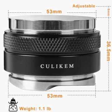 CULIKEM Espresso Tamper – Dual Head Coffee Distributor Tool