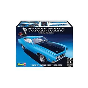 Revell 14534 1970 Ford Torino Cobra 1:25 Scale Model Kit with 128 Parts