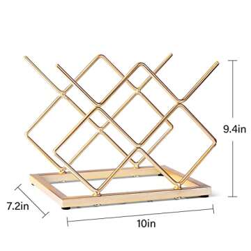 Drincarier Countertop Wine Rack - Freestanding 5 Bottle Holder for Modern Homes