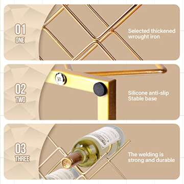 Drincarier 5-Bottle Countertop Wine Rack - Modern Design