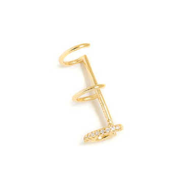 SHASHI Women's Mercy Ear Cuff in Yellow Gold - Stylish and Versatile Daily Wear