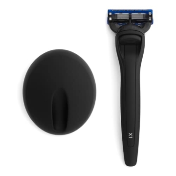 Bolin Webb X1 Razor and Stand in Matte Black for Luxury Shaving