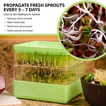 Grow Fresh Microgreens with Gardens Alive! Seed Sprouter Kit