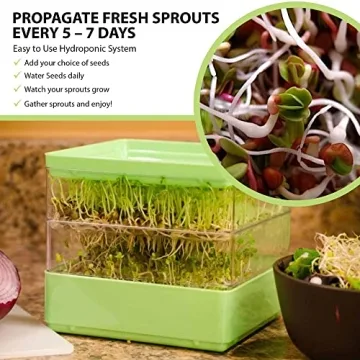Grow Fresh Microgreens with Gardens Alive! Seed Sprouter Kit