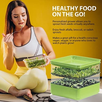 Grow Fresh Microgreens with Gardens Alive! Seed Sprouter Kit