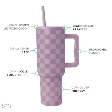 Simple Modern 40 oz Insulated Tumbler with Straw and Handle