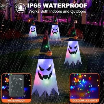 Halloween Ghost Pathway Lights for Outdoor Decor