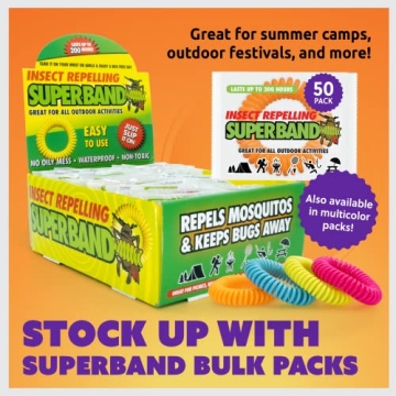 Superband Mosquito Repellent Bracelets - Pack of 50