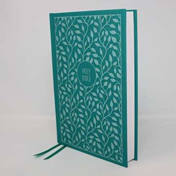 Holy Bible KJV Turquoise Cloth Thinline Red Letter Edition
