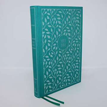 Holy Bible KJV Turquoise Cloth Thinline Red Letter Edition