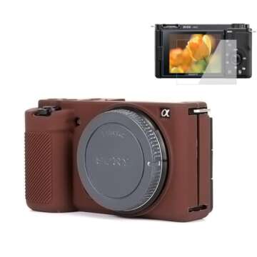 Pocoukate Camera Case for Sony ZV-E10 / ZV-E10L, Vlog Style Alpha ZV-E10 ZV-E10L Digital Camera Anti...