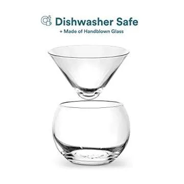 KooK Caviar Servering Set, Glass Chiller Serving Dish with Ice Holder, for Shrimp, Appetizers, Liquor, Martinis and Cocktails, Dishwasher Safe, 5 oz Bowl