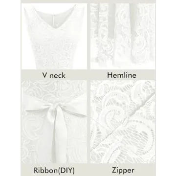 Elegant Dressystar Floral Lace Party Dress for Women