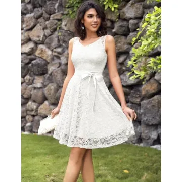 Elegant Dressystar Floral Lace Party Dress for Women