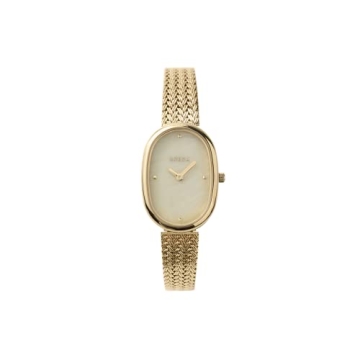 Shop Breda Women's 23MM Gold and Mesh Bracelet Watch