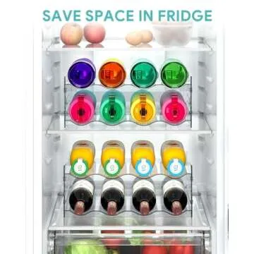 Areforic 4 Tier Water Bottle Organizer for Cabinets and Countertops