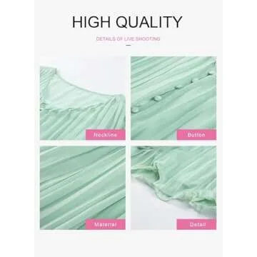 Dokotoo Womens Ladies Cute Elegant One Piece Long Sleeve Sexy V Neck Front Button Down Elegant Spring Summer Rompers for Women Short Jumpsuits with Belt Green Medium