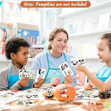 Halloween Pumpkin Decorating Stickers for Kids and Adults