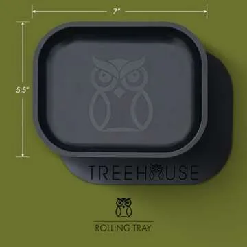 Treehouse Rolling Tray Set - Portable with Magnetic Lid