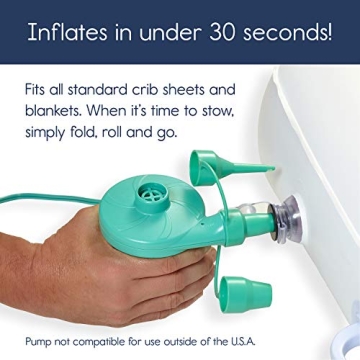 hiccapop Inflatable Toddler Travel Bed - Safe & Portable