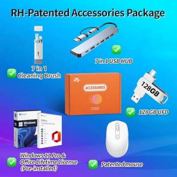 HP 17.3" Touchscreen 2025 New Laptop, AMD Ryzen 5 7430U(Up to 4.3GHz), 17 inch HD+ Touch Screen, 64G...