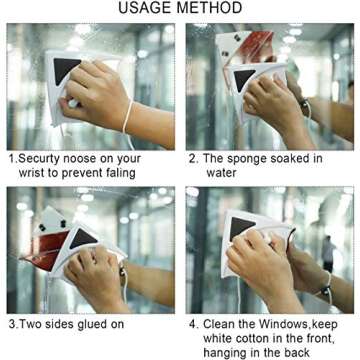 Double-sided Window Cleaner for Easy Streak-Free Cleaning