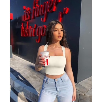 Stylish OQQ Women's 3 Piece Tank Top Set Comfortable & Versatile