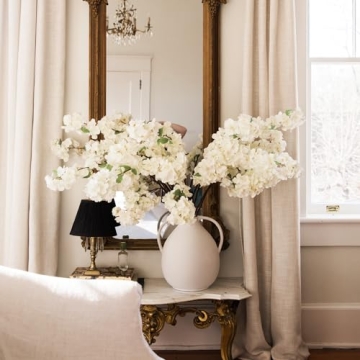 Afloral Faux Cherry Blossom Stem - Realistic 44" Decor