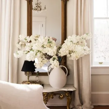 Afloral Faux Cherry Blossom Stem - Realistic 44" Decor