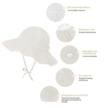 Premium Zando Baby Sun Hat with Adjustable Brim