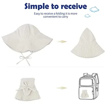 Premium Zando Baby Sun Hat with Adjustable Brim