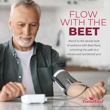 ForestLeaf Organic Beet Root Capsules - with Ginger & Grape Seed 16000mg Strength 20:1 Extract, Supp...