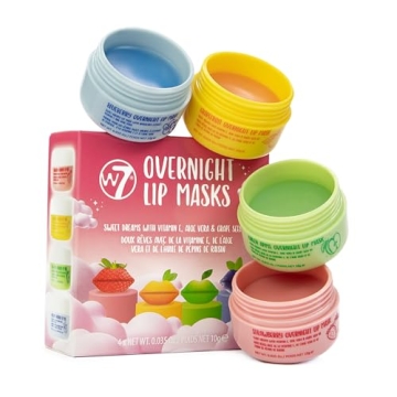 W7 Sweet Dreams Overnight Lip Masks Gift Set 4 Flavors