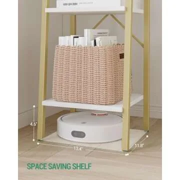 Hzuaneri Ladder Shelf: Stylish Freestanding Storage Solution