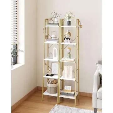 Hzuaneri Ladder Shelf: Stylish Freestanding Storage Solution